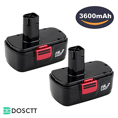 Dosctt 3.6Ah Replace for Craftsman Ni-Mh DieHard 19.2Volt C3 Battery 315.115410 315.11485 130279005 1323903 120235021 11375 11376 Cordless Drills Pack of 2