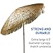 EasyGo 6.5' Thatch Patio Tiki Umbrella Tropical Palapa Raffia Tiki Hut Hawaiian Hula Beach Umbrella - BEST SELLING