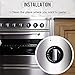 Eudemon 6 Pack Suit for Small Gas Knob,Safety Children Kitchen Stove Knob Covers & 12 Pack US Type Socket Plug Cover (6 Pack, Grey 1.57