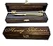 Brass Honcho Anniversary Gifts For Men | 50 Cal Bullet Pen | Made In USA | Custom Engraved Personalized Box | Great Christmas Gift