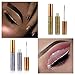 Glitter Eyeliner Liquid Eyeshadow 10 Colors Highlighter Brighten Concealer Face Eye Cosmetic Glow Shimmer Makeup Glitter Brighten Pigments Makeup Cover Perfection Tip Concealer for women (10 Pcs)