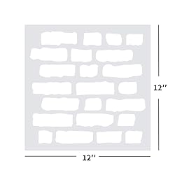 GSS Designs Brick Stencil Template - Reusable Wall