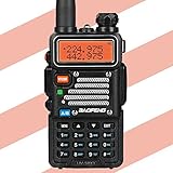 Baofeng x Radioddity UV-5RX3 Tri-band Radio VHF, 1.25M, UHF Amateur Handheld Ham Two Way Radio Walkie Talkie with Earpiece and Programming Cable