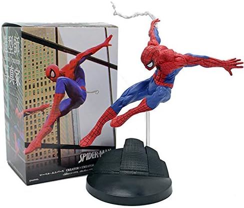 CartUp| Cool Web-Slinging and Leaping Spider-Man PVC Action Figure - Collectible Model Toy-15cm