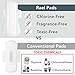 Rael Organic Cotton Sanitary Pads - Certified Organic Cotton Regular Pads 1 Pack and Large Pads 1 Pack by Rael Variety Pack(2 Packs/26 Total)