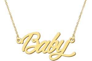 Aoloshow Personalized Name Necklace Custom Any Name Necklaces Jewelry for Womens New Mom Bridesmaid Gift