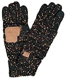 G1-6033-06 Funky Junque CC Knitted Confetti Glove: Black Confetti