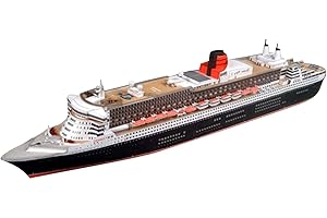 ZEZEFUFU DIY 1:400 Queen Mary II Cruise Liner Ship 3D Paper Boat Model Unassembled Kit