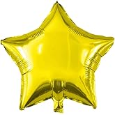 18" Star Foil Mylar Balloons Party Decorations, Gold, 10 Pieces