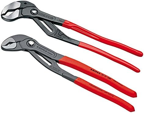 Knipex 8701 Pince Multiprise Cobra Pince Cle Sanitaire Tuyau Pince 2 Pieces Xl Cle Pince Multiprise Plombier 300 560 Mm 87 01 300 Set 560 Amazon Fr Auto Et Moto