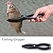 Fishing Pliers Saltwater Hook Remover Pliers Fishing Gripper Gear Tool Abs Grip Tackle Fish Lip Holder Trigger Clamp With Ring(No Rope) Fish Grip Fish Gripper