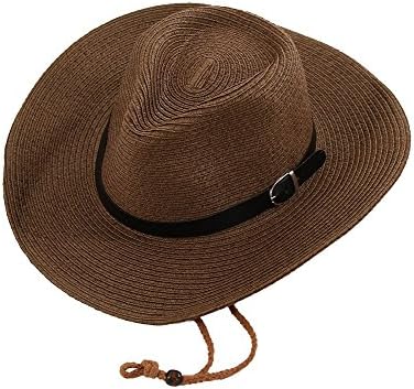 Creative Folding Straw Hat / Summer Beach Sun Hat (Brown)