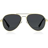 Kids Small Polarized Aviator Sunglasses for Girls and Boys Age 4-16