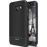 Galaxy S7 Edge Case, OBLIQ [Flex Pro][Carbon] Premium PU Leather Slim Fit Form Fitting Heavy Duty Protective Cover for Galaxy S7 Edge(2016)