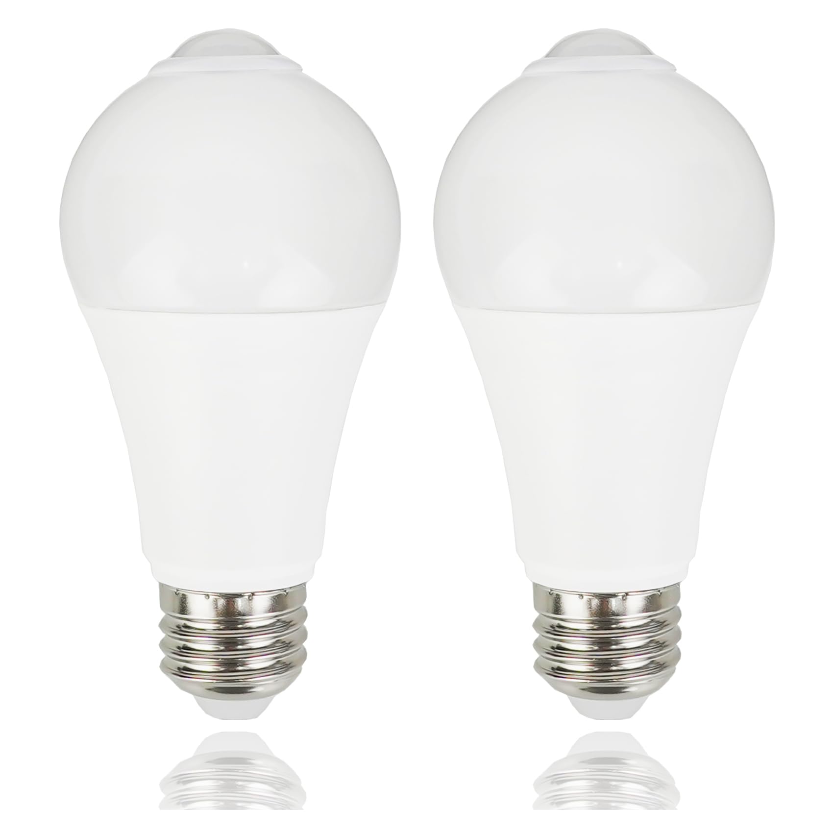 Photo 1 of CICINY Motion Sensor Light Bulbs - 12W(100-Watt Equivalent), Outdoor/Indoor Motion Light Bulb Led A19 E26 5000K Daylight 1100LM, Dusk to Dawn Security Bulbs for Porch Hallway Basement Garage 2 Pack