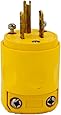 Leviton 515PV 15 Amp, 125 Volt, Grounding Plug, Yellow