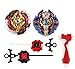 Elfnico Bey Battle Burst High Performance Battling Tops Set with 4D Launcher Grip Battle Set