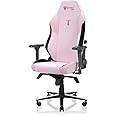Secretlab Titan Evo Plush Pink Gaming Chair - Ergonomic & Heavy Duty Computer Chair with 4D Armrests, Magnetic Head Pillow & Lumbar Support - Big and Tall Gaming Chair 395 lbs - Pink - Fabric