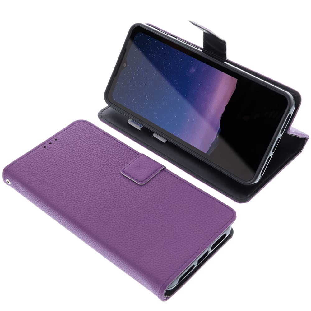 foto-kontor Cover compatible with CAT S75 book-style purple case