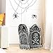 Prextex Pack of 4 Halloween Décor 17” Foam RIP Graveyard Tombstone Halloween Decorations RIP