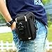 Tactical Molle Pouch Compact EDC Utility Gadget Belt Waist Bag Pack Camping Hiking Outdoor with Cell Phone Holster for iPhone 6 6s 7 8 PLUS Samsung S5 S6 S7 Edge Note 2 LG G3 G4 G5 HTC M7 M8, Black
