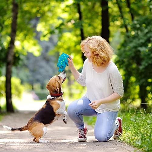 POPLAY Squeaky Pig Dog Toys, Blue Latex Grunting Pig Dog Toy, Anxiety Relief for Dog Puppy Chew Toys,Dog Squeeze Toy