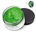 Washable Temporary Hair Color Creme, Natural Hairstyle Color Pomade, Instant Hair Wax Dye Styling Cream Mud, Hair Pomades for Party, Cosplay, Nightclub, Masquerade, Halloween (Green)
