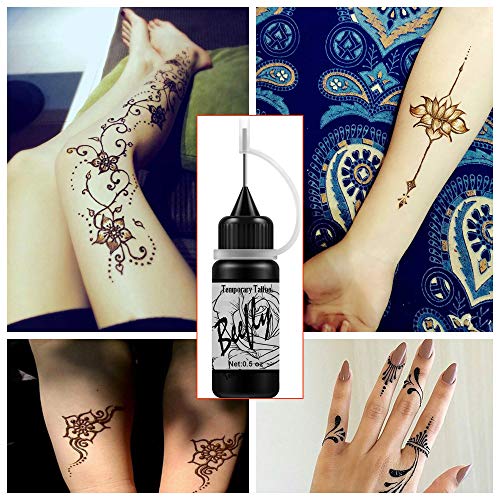 Jagua Black Tattoo Ink/Gel Kit Temporary Tattoos, Semi Permanent Tattoo
