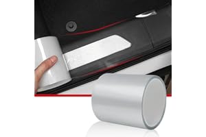 CloudBuyer Car Door Edge Guard Clear Universal Door Sill Guard Car Door Trim Edge Guard Protection Film Anti-Collision Fits for Most Car (33Ft x 4In, Transparent)