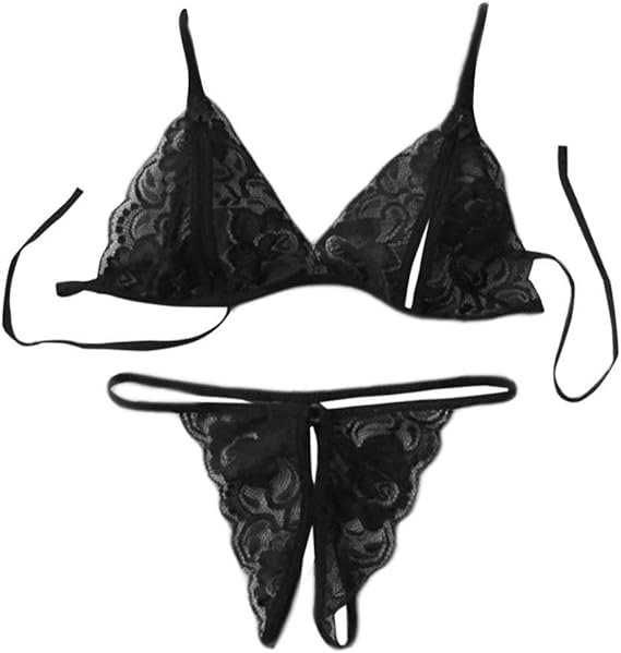 Ladies Lingerie Set Fashion Solid Color Vintage V Neck Comfortable