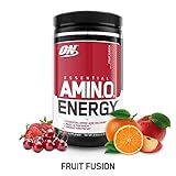 OPTIMUM NUTRITION ESSENTIAL AMINO ENERGY, Fruit Fusion, Keto Friendly Preworkout and Essential Amino Acids with Green Tea and Green Coffee Extract, 9.5 Ounce (Pack of 1)