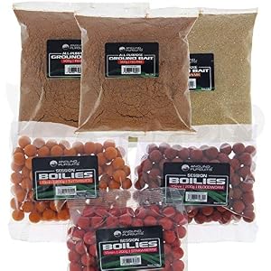 Carpe Mer Appât De Pêche Lot 3 X Paquets De 200g Bouillettes Et 600g Amorce De Fond Mélangé Goûts Pour Tous Pêcheur