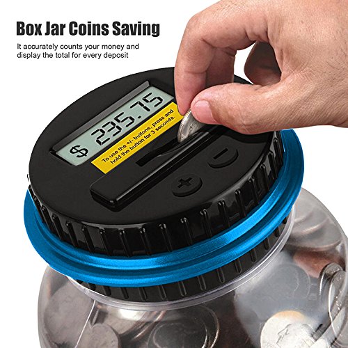 image for Powstro Piggy Bank Digital Counting Coin Bank Creative Large Money Sav