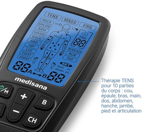 TT 205 appareil d'électrostimulation musculaire, TENS EMS massage