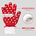 Bruella™ Women's Oven Gloves with Silicone | Oven Mitts with Extra Long Sleeves to Prevent Forearm Burns | Heat Resistant to 932°F / 500°C | 1 Pair