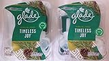 4 Glade Timeless Joy Sparkling Spruce Scented Oil Refill Limited Edition 2 Packs