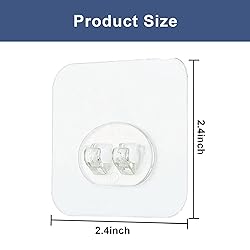 8 Pack Shower Caddy Adhesive Hooks
