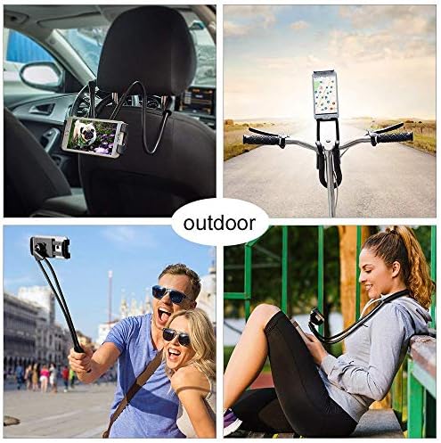 HARBI, Phone Neck Holder Lazy Neck Holder Stand Universal On Neck Free Rotating Multiple Functions Flexible Long Arms Adjustable Portable anywhe
