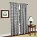 Buffalo Check Panel Window Curtain - 42 Inch Width, 84 Inch Length - Black & White Plaid - Light Filtering Farmhouse Country Drapes for Bedroom Living & Dining Room by Achim Home Decor