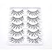 Omberlan Fake Eyelashes Flexible Eyelash - Multipack False Lashes Handmade Natural Cross Strip Lashes with Volume for Make up, Soft and Reusable for Women Girls