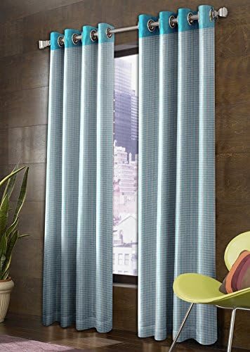 Cozyland Polyester Window Curtain - 5ft, Aqua