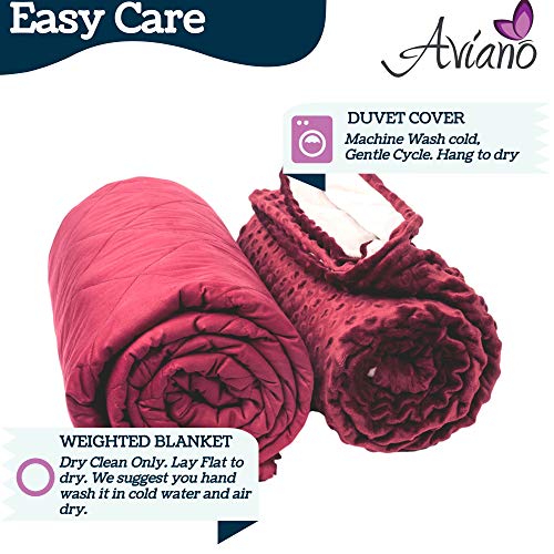 Aviano Premium Weighted Blanket for Adults or Couples 30 lbs with