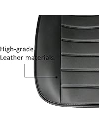 Big Ant 2 fundas de asiento impermeables con borde, Negro