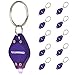 LUMAND(TM) 10 Pack Purple Uv LED Flashlight Mini Keychain Id Currency Passports Detector