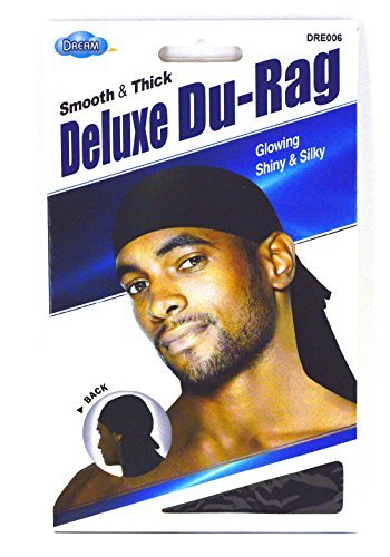 Dream Deluxe Du-Rag - Smooth & Thick, Superior Quality, Stretchable, Wrinkle Free, 100% Polyester by Dream