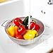 Stainless Steel Colander, 5 Quart Size ~ Microperforated Kitchen Strainer for Pasta, Rice, Orzo, Fruits, Vegetables & More ~ With Riveted Handles & 11.22 Diameter Bowl by SimplyHomeOnline