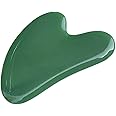 Smalibal Guasha Tool Heart-Shaped Prevent Wrinkle Green Wrinkle Reducing Massage Stone for Adult Massage Roller Board