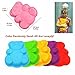 KeepingcooX 3D Bear Mousse Cake Mold Set, Approx. 8.5 Inch Cake Baking Mold - Novelty Silicone Cake Pan for Kids, Nonstick Bakeware, 8.46 x 6.89 x 0.98 Inches (Bear)