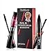 2Pcs Black Silk 3D Mascara Fiber Eyelash Grafting Kit for Thickening & Lengthening, Long Lasting, Waterproof Sexy Eye Makeup