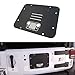 Auovo Grille Spare Tire Carrier Delete Filler Plate Cover Tramp Stamp for 2007-2017 Wrangler JK JKU